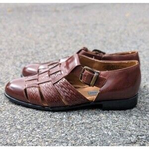 Stacy Adams Men’s Fisherman Faux Leather Sandals Brown Size 10.5M Stacy adams mens sandals - Gem main image 3